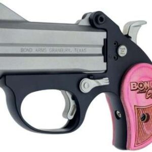 BOND ARMS STINGER BOND ARMS GIRL HGD 380ACP 3IN BBL O/U ALUMINUM SS MATTE FRAME PINK WOOD GRIPS