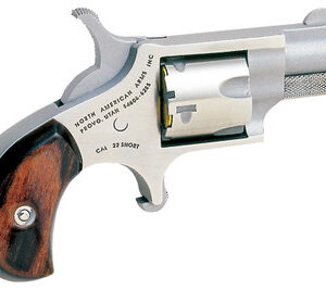 North American Arms NAA-22S Mini Revolver .22 Short 5 Rounds 1.13" SAO Stainless/Rosewood