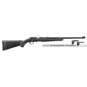 RUG AMERICAN RIMFIRE STD 22MAG 22 BLK SYN 9RD