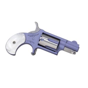 NAA 22 LR Orchid Mini Revolver .22 LR 5rd Capacity 1.13" Barrel Orchid Cerakote Frame w/ Pearl Birds Head Grip